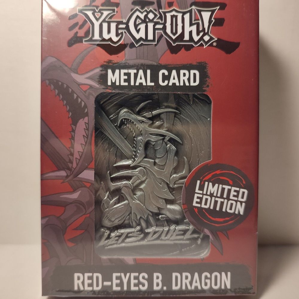 Yugioh Red Eyes Black Dragon Metal Card Ingot Limited Edition Official Product